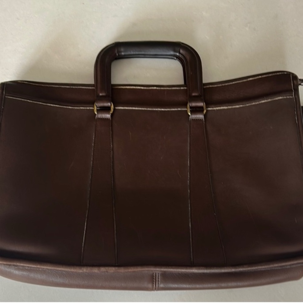 Vintage Coach Brown Leather Briefcase - Picture 3 of 14